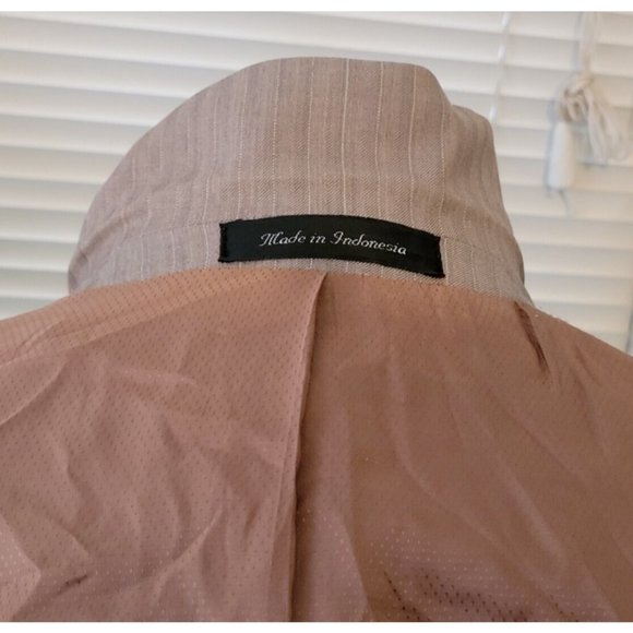 Michael Kors Men's 36S Sport Coat Jacket 100% Wool Beige 3-Button/Two-Vent B536 - Picture 4 of 12